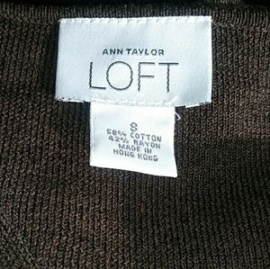 Sz Small Ann Taylor LOFT chocolate brown sweater